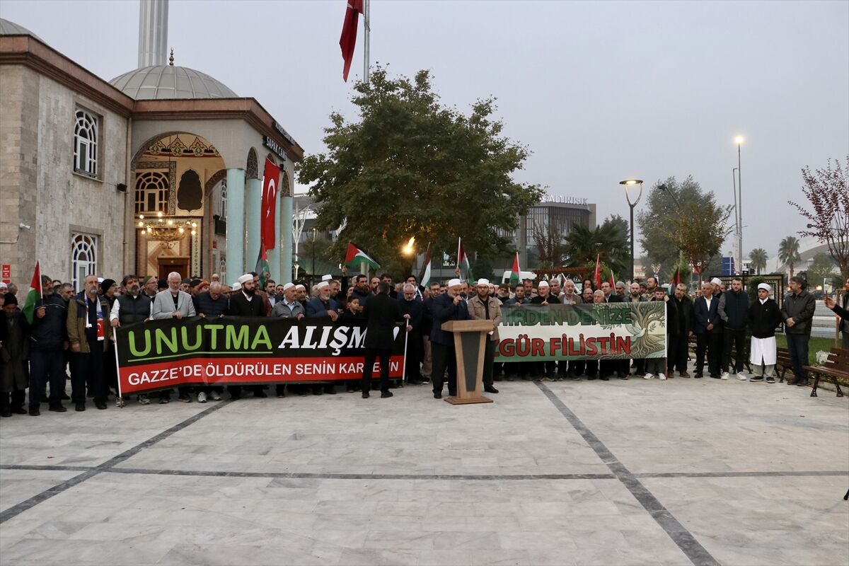 Sakarya'da Filistin ve Gazze'ye destek açıklaması yapıldı