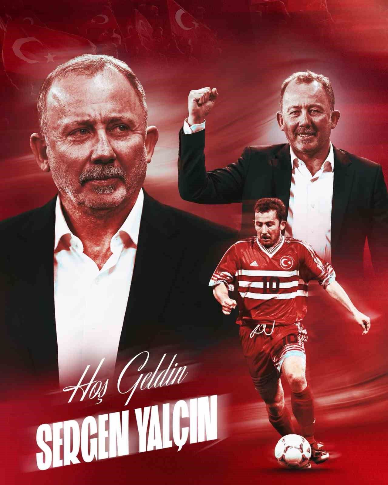 A Milli Futbol Takımı'nın yeni teknik direktörü Sergen Yalçın oldu