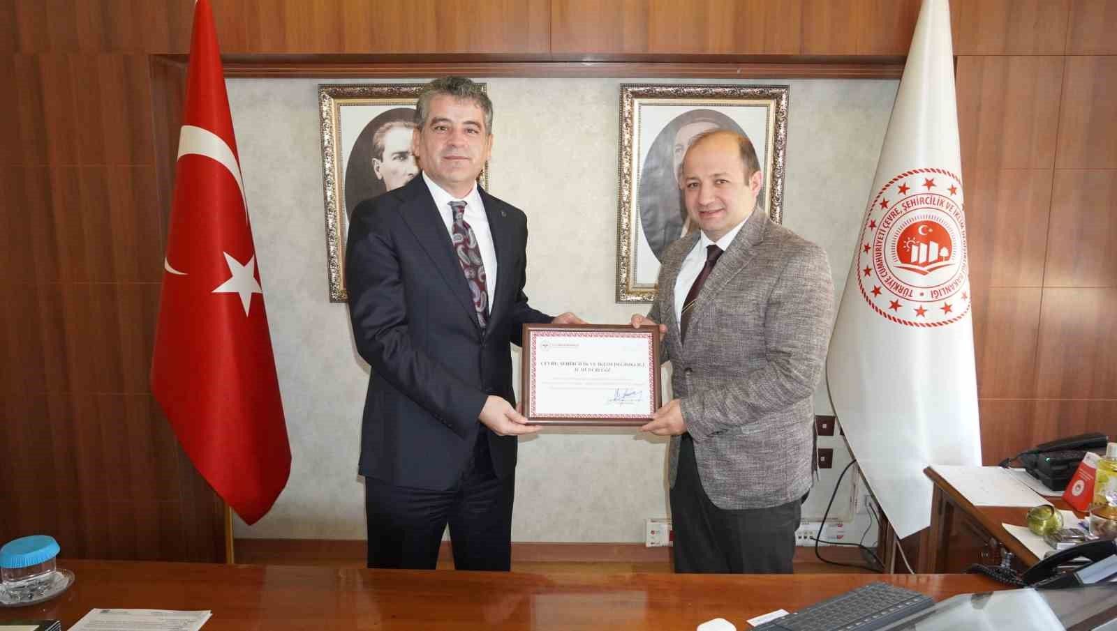 Manisa Çevre Müdürlüğü 'Sağlıklı iş yeri' belgesi aldı