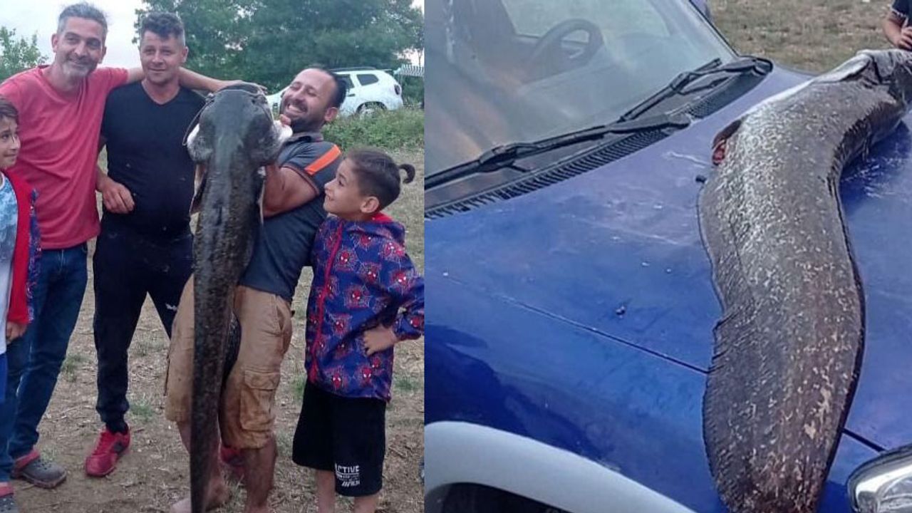 8 yaşında tuttuğu 20 kiloluk balık ile rekor kırdı