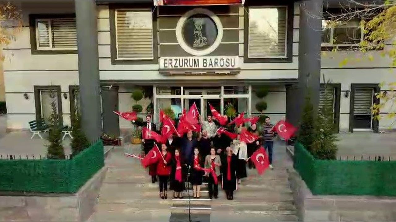 Erzurum Barosu avukatlarından 100. yıl klibi