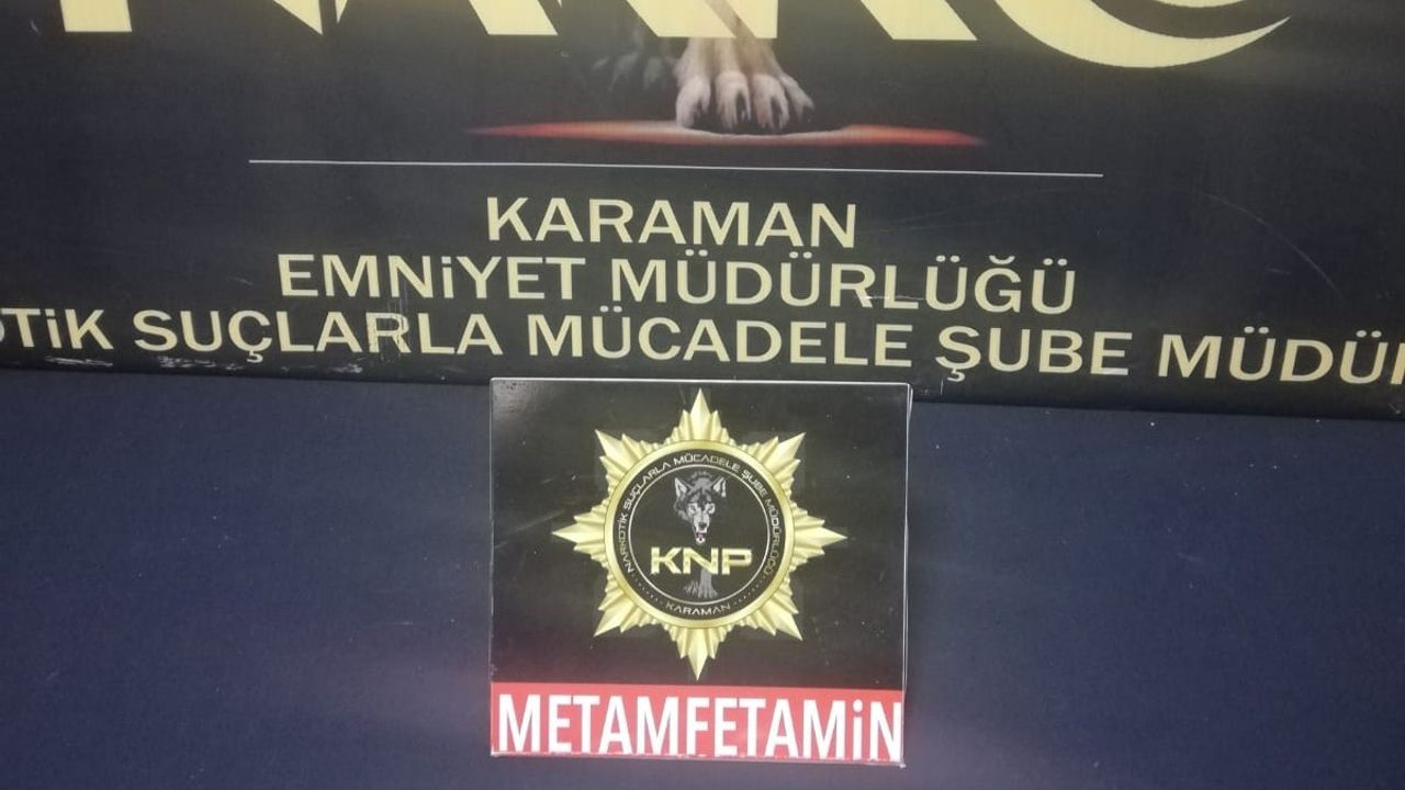 Karaman’da uyuşturucudan 1 kişi tutuklandı