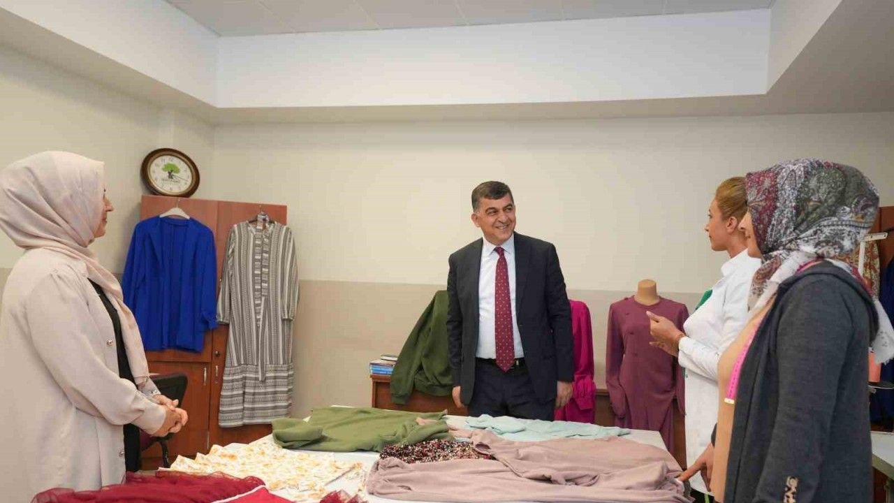 Başkan Fadıloğlu, üreten yetim anneleri ziyaret etti