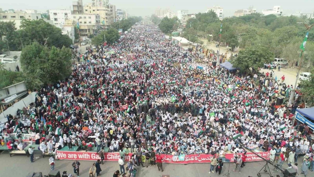 Pakistan'da binlerce öğrenciden Filistin'e destek yürüyüşü - Sakarya Son  Dakika Haberleri - Bizim Sakarya Gazetesi