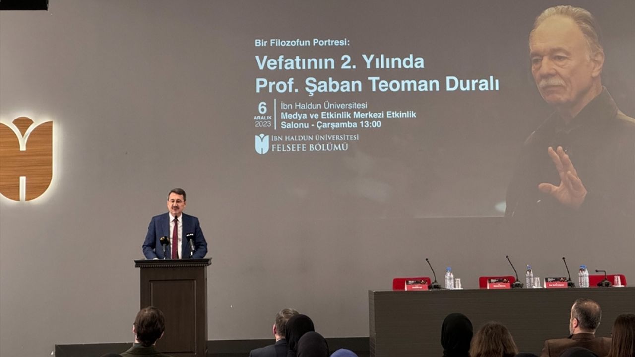 Prof. Dr. Şaban Teoman Duralı, İbn Haldun Üniversitesinde anıldı