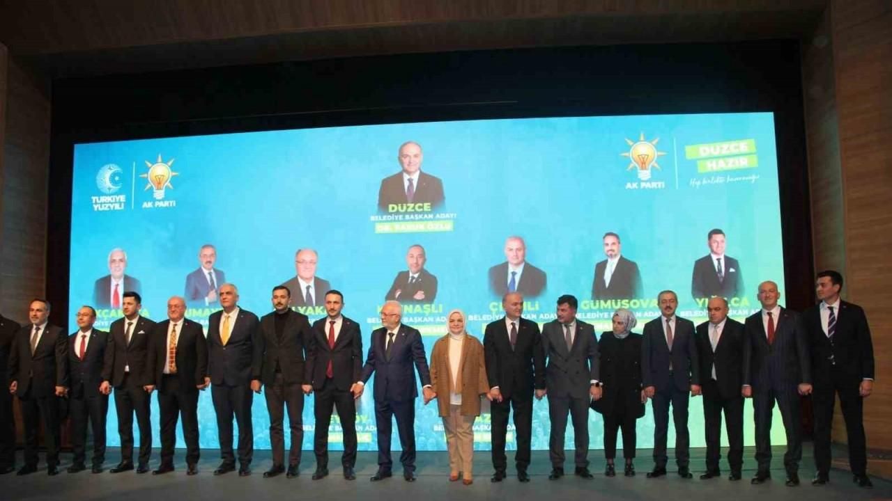 AK Parti’nin Düzce Belediye başkan adayları tanıtıldı