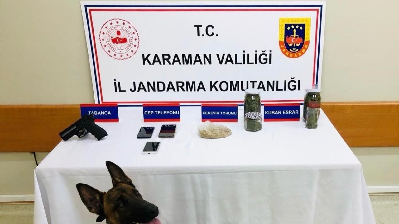 Karaman’da uyuşturucudan 1 şüpheli gözaltına alındı