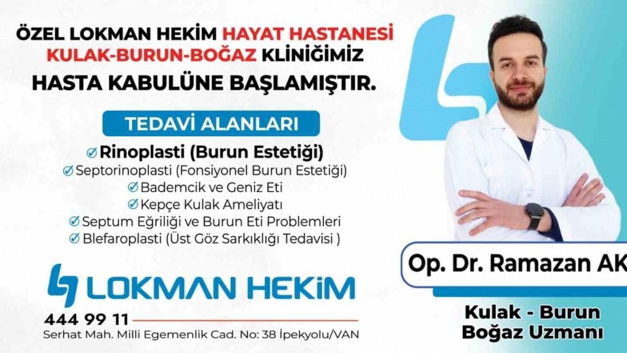 KBB Uzmanı Operatör Dr. Ramazan Akın Lokman Hekim Hayat Hastanesinde hizmete başladı