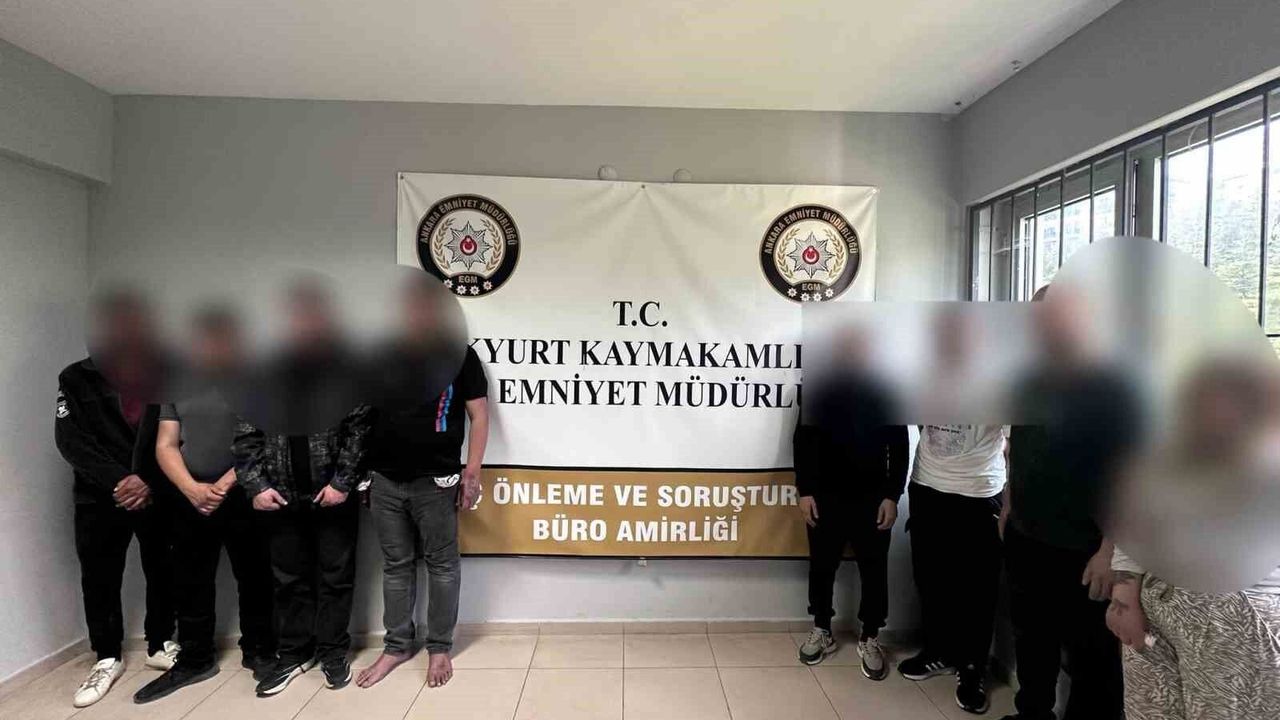 Ankara'da narkotik operasyonunda 9 şüpheli gözaltına alındı