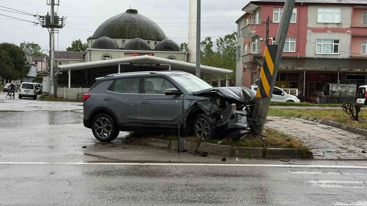 Samsun'da düğün yolunda trafik kazası