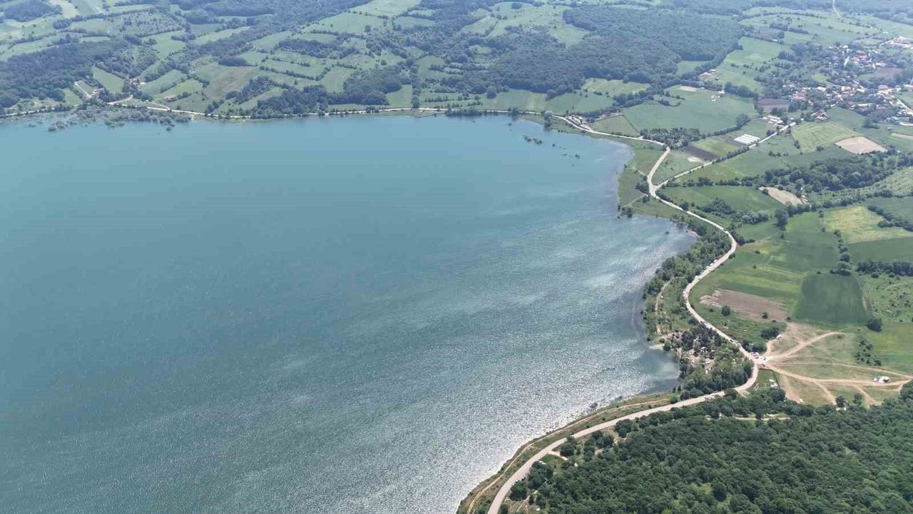 Bolu'da içme suyunun karşılandığı Baraj Gölet'inde su seviye