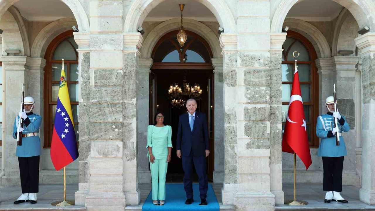 Cumhurbaşkanı Erdoğan, Venezuela Cumhurbaşkanı Vekili Rodriu