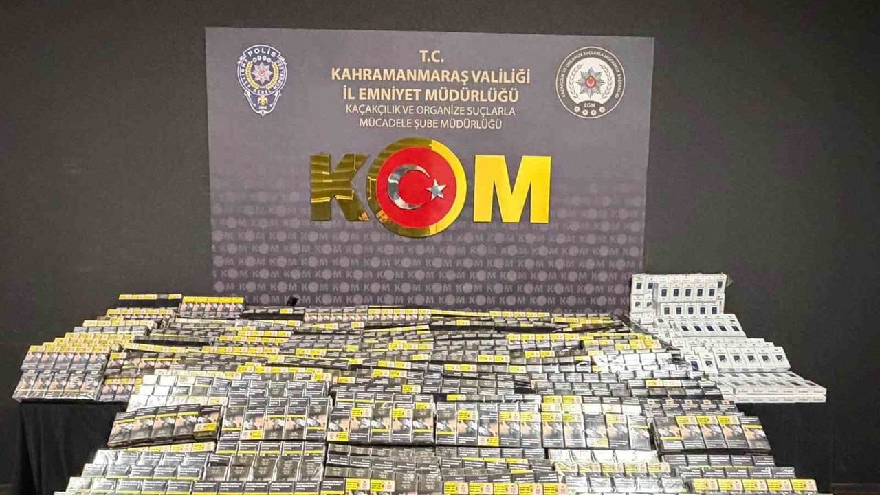Kahramanmaraş'ta kaçak sigara ve tütün operasyonu