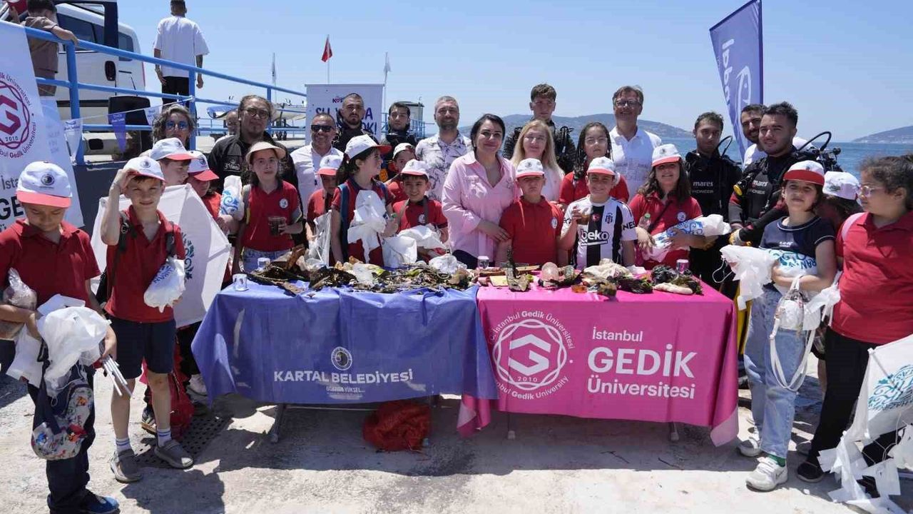 Kartal Sahili'nde 'Su Yoksa Hayat Yok' buluşması: Deniz dibi