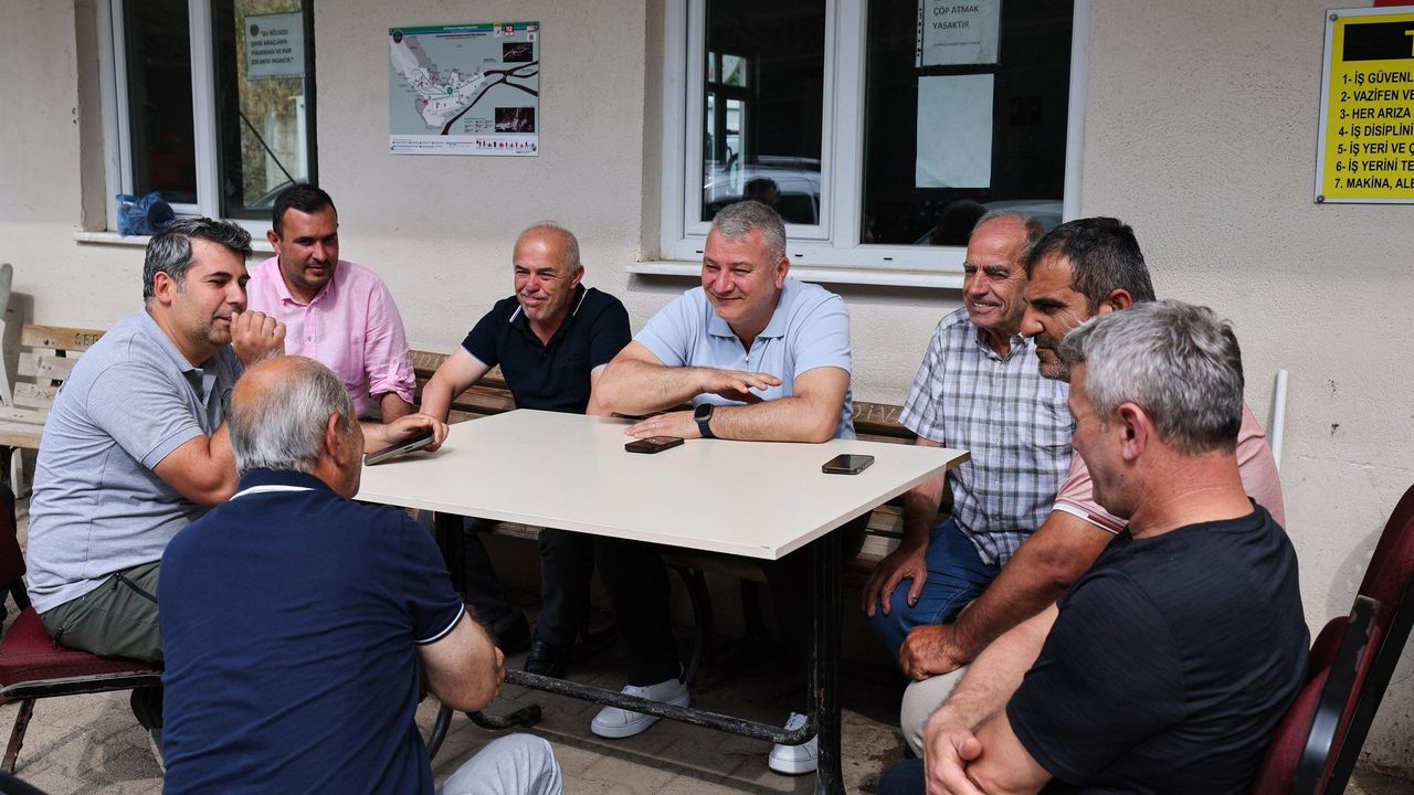 Başkan Çelik Güne Şantiyede Başladı