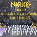 Kuzey Marmara Otoyolu'nda durdurulan araçta 3 bin 147 sentetik ecza ele geçirildi