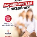Denizli Büyükşehir KPSS sınav ücreti desteği verecek
