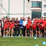 Başkan Özlü'den Düzcespor'lu futbolculara moral verdi