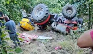Traktöre bağlı ilaçlama motorunun altında kalan kadın hayatını kaybetti