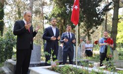 Hendek'te protokol şehitlikleri ziyaret etti