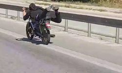 Trafik magandası kamerada