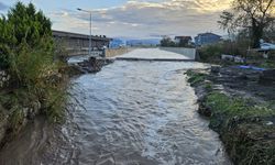 Gemlik'te sağanak nedeniyle taşan dere su baskınlarına yol açtı