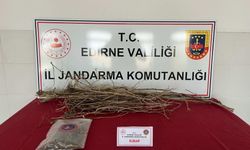 Edirne'de evlerinde uyuşturucu madde ele geçirilen 2 şüpheli gözaltına alındı