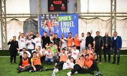 Engellerin engel olmadığı futbol maçı Tuzla’da oynandı
