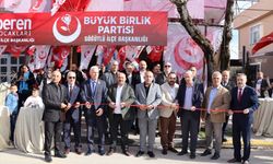 Büyük Birlik Partisi Söğütlü İlçe Başkanlığı binası açıldı