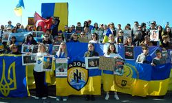 İstanbul'da Rusya-Ukrayna savaşı ikinci yılında protesto edildi