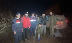Kırklareli'nde ormanda kaybolan 4 kişi jandarma ekiplerince bulundu