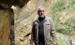 Kocaeli'de toprak kayması nedeniyle bir ev zarar gördü