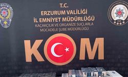 Erzurum’da 645 paket kaçak sigara yakalandı