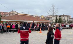 Edirne'deki okullarda deprem tatbikatı yapıldı