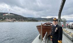 İlk kadın amiral Gökçen Fırat, Deniz Harp Okulu öğrencileriyle TCG Nusret'te buluştu