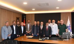 Balıkesir Gazeteciler Cemiyetinden Altıeylül Belediye Başkanı Hakan Şehirli'ye ziyaret