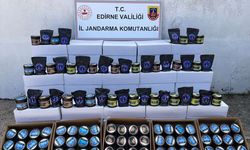 Edirne'de 1 ton 8 kilogram kaçak nargile tütünü ele geçirildi