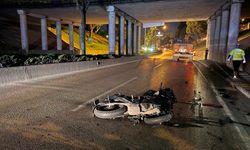 GÜNCELLEME - Bursa'da iş makinesine çarpan motosikletli öldü