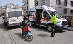 Lüleburgaz'da elektrikli motosikletin çarptığı çocuk yaralandı