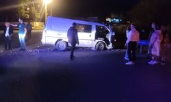 Bayramiç'te devrilen minibüsün sürücüsü ve eşi yaralandı