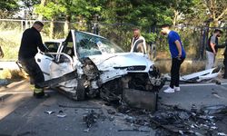 Çorlu'da 2 otomobilin çarpıştığı kazada 5 kişi yaralandı