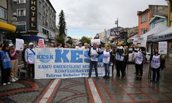 Edirne'de İsrail'in Gazze'ye saldırıları protesto edildi