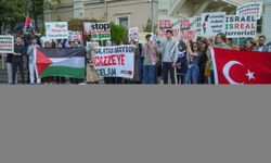 Galatasaray Üniversitesi'nde Filistin'e destek eylemi düzenlendi