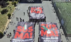 İstanbul'da Anadolu İmam Hatip Lisesi öğrencilerinden Filistin'e destek eylemi