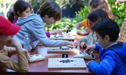 Japon Bahçesi'nde "Çocuk Go Turnuvası" düzenlendi
