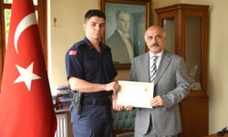 Karamürsel'de üstün başarı gösteren jandarma personeline belge verildi