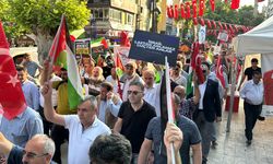 Kocaeli'de İsrail'in Gazze'ye yönelik saldırıları protesto edildi