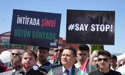Kastamonu’da üniversite öğrencileri Filistin için yürüdü, "katil İsrail" sloganı attı
