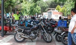 Bayramiç'te motosiklet denetimleri sürüyor