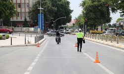 Edirne'de bayram öncesinde dron destekli trafik denetimi yapıldı